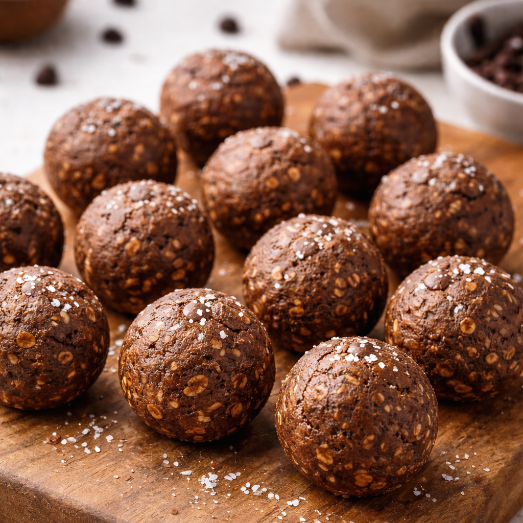 No Bake Chocolate Protein Balls